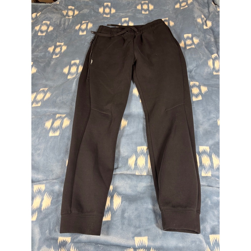 BYLT Premium Basics Mens Joggers Black Slim Fit Activewear Pants Size S